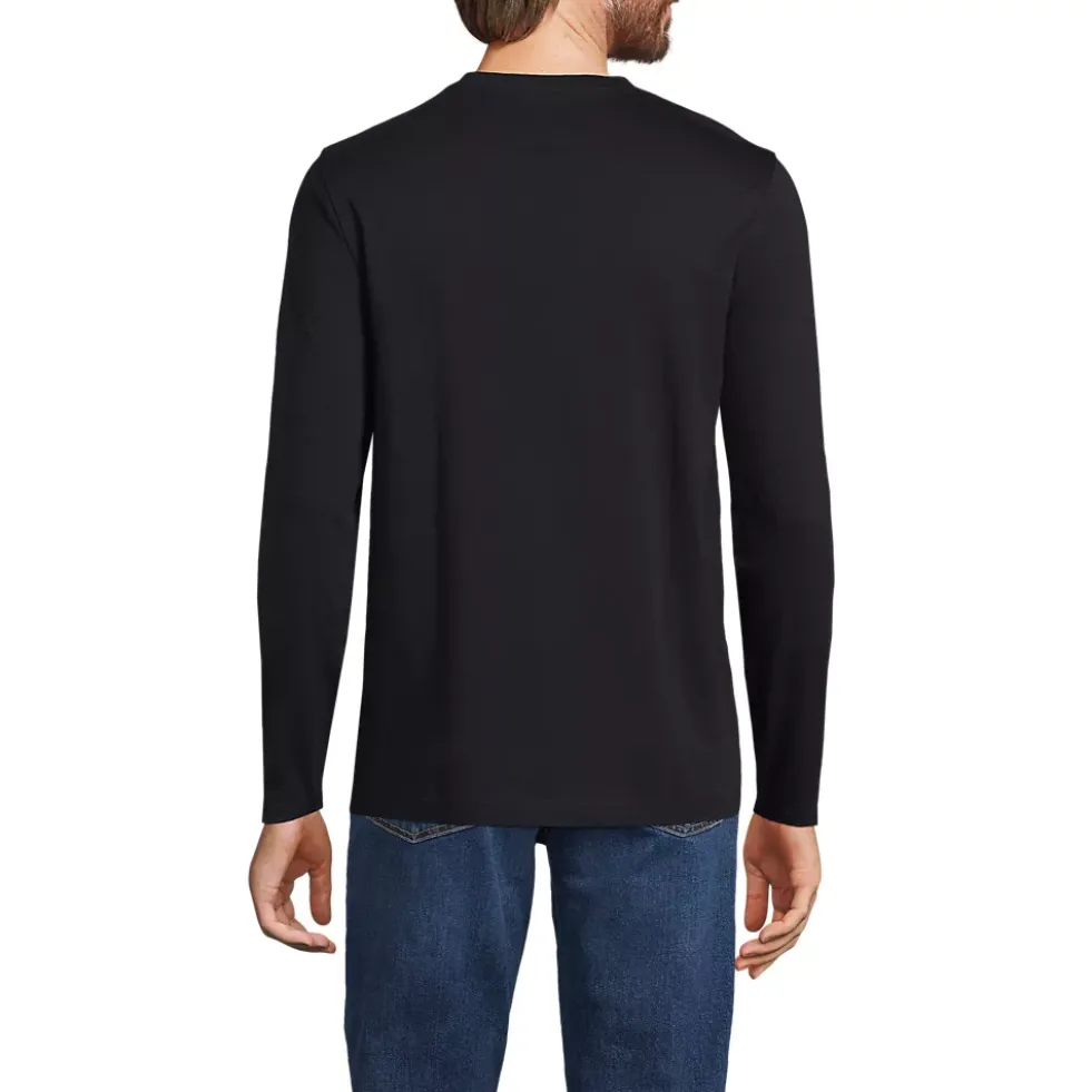 Men's Long Sleeve Cotton Supima Henley