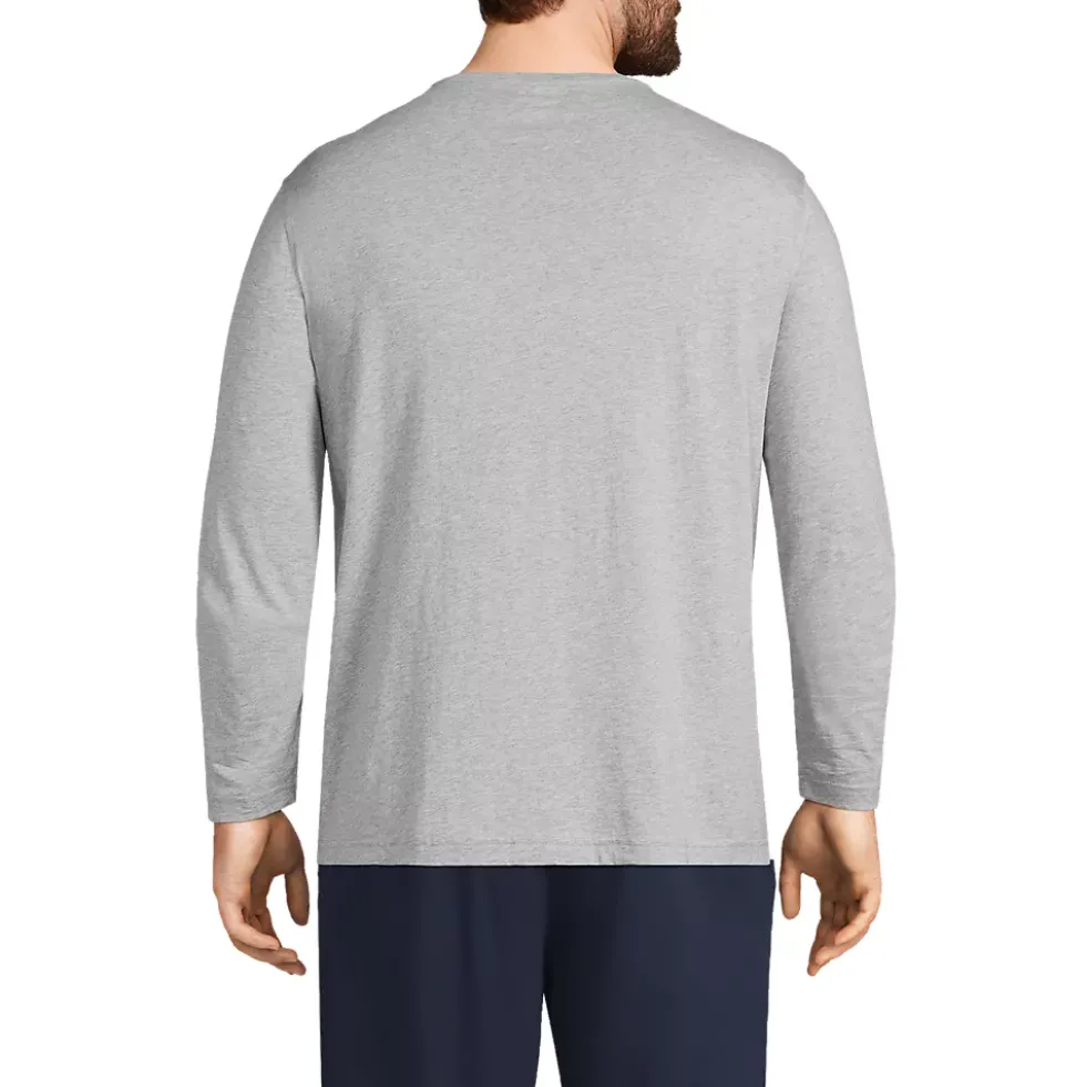 Men's Long Sleeve Cotton Supima Henley