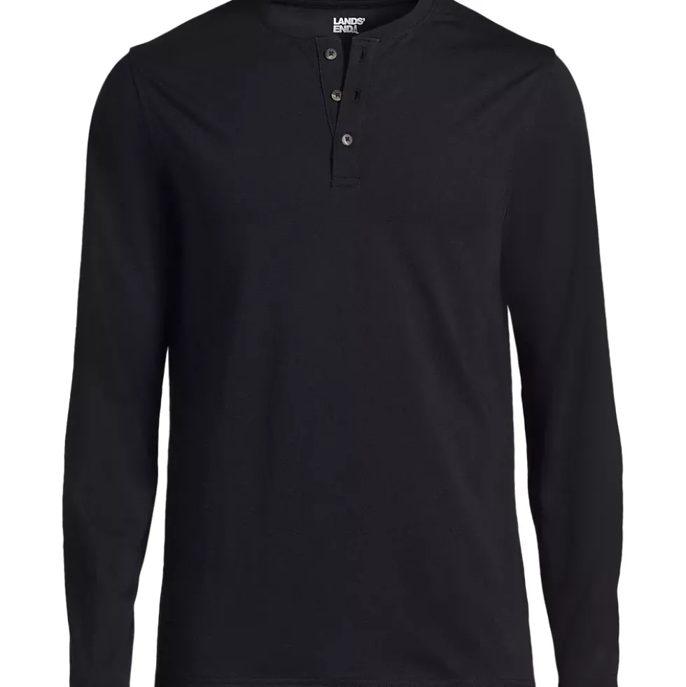 Men's Long Sleeve Cotton Supima Henley