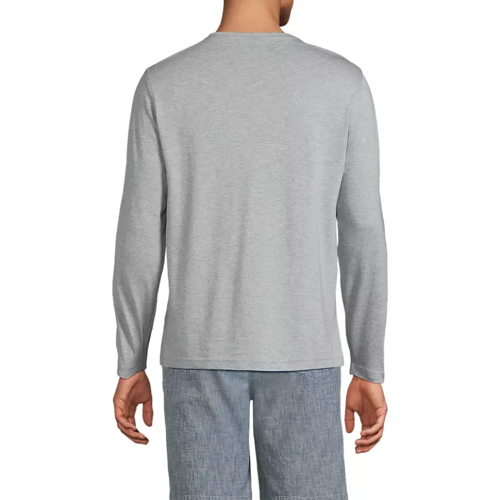 Men's Long Sleeve Cotton Supima Henley