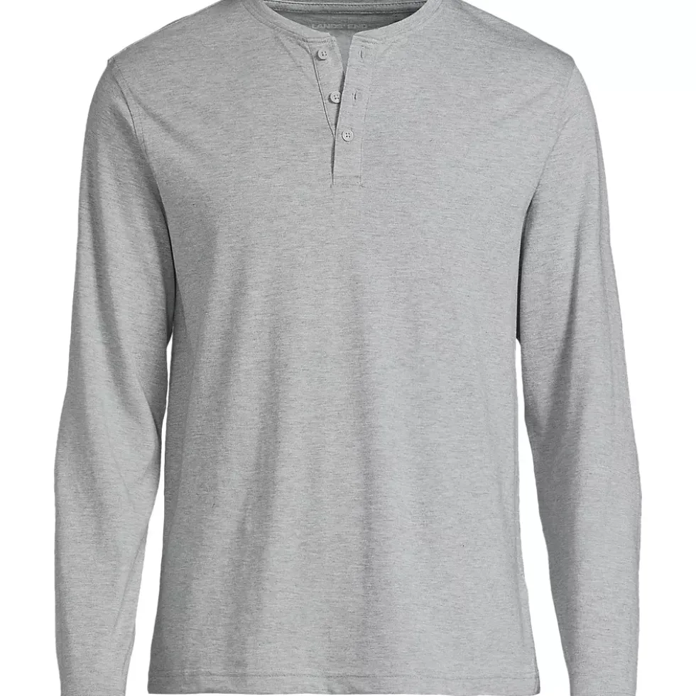 Men's Long Sleeve Cotton Supima Henley
