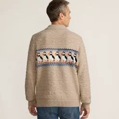 Men's Long Sleeve Cozy Cotton Blend Polo