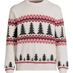 Men's Long Sleeve Drifter Christmas Tree Crewneck Sweater