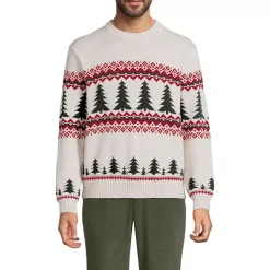 Men's Long Sleeve Drifter Christmas Tree Crewneck Sweater