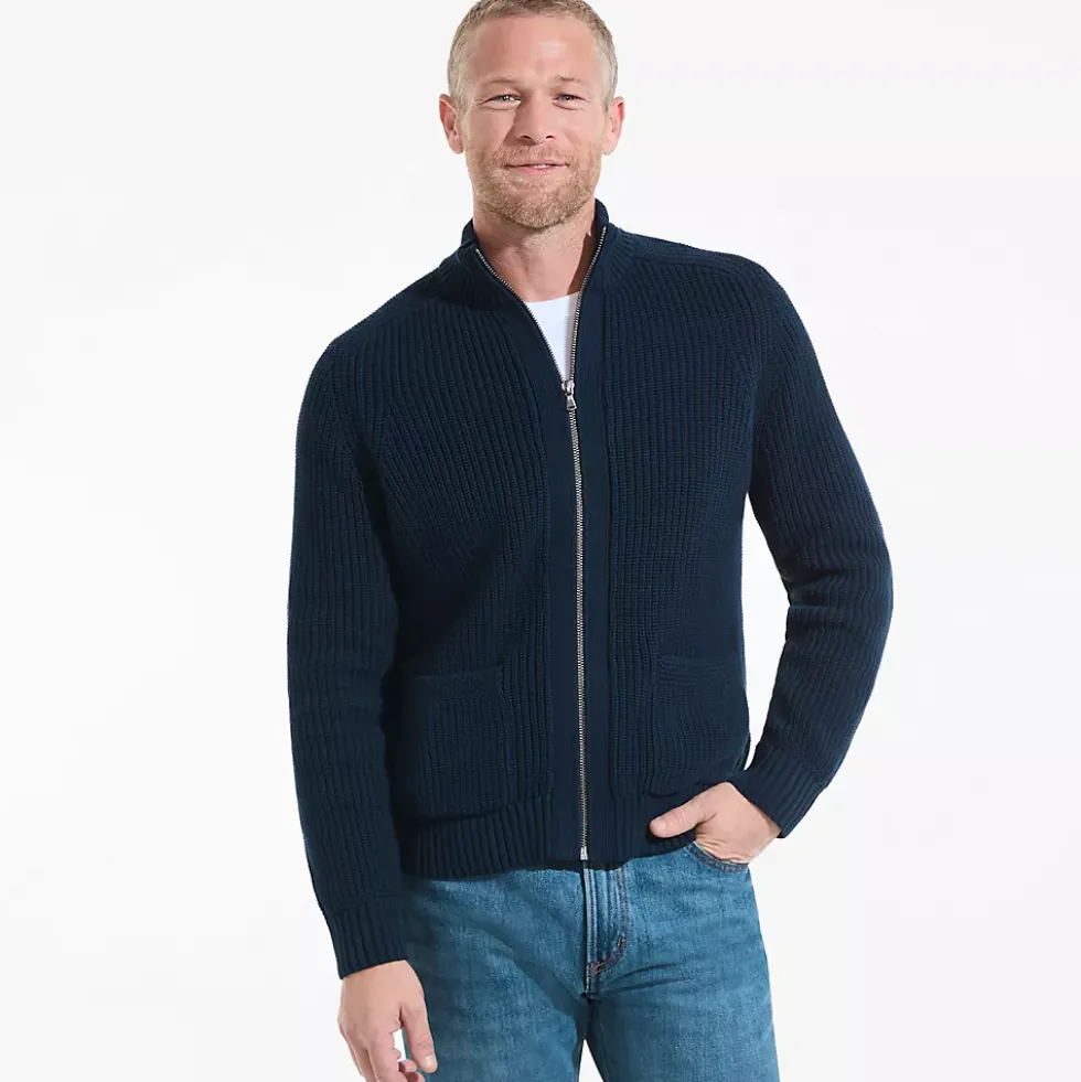 Men's Long Sleeve Drifter Full Zip Cardigan Sweater
