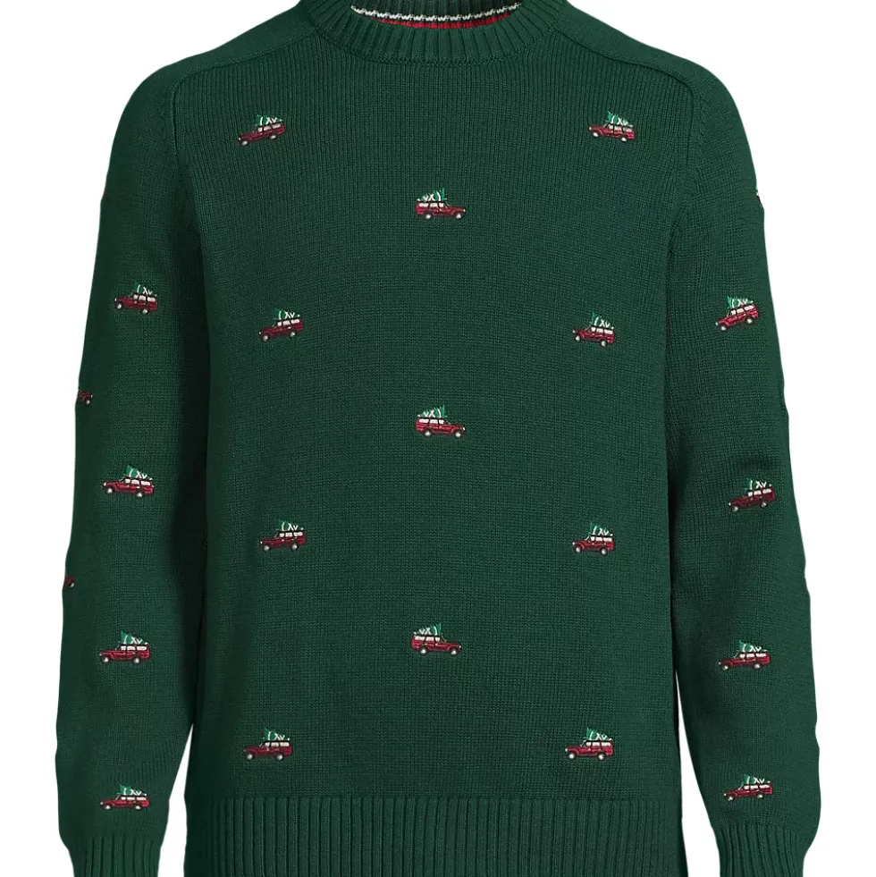 Men's Long Sleeve Drifter Holiday Roads Crewneck Sweater