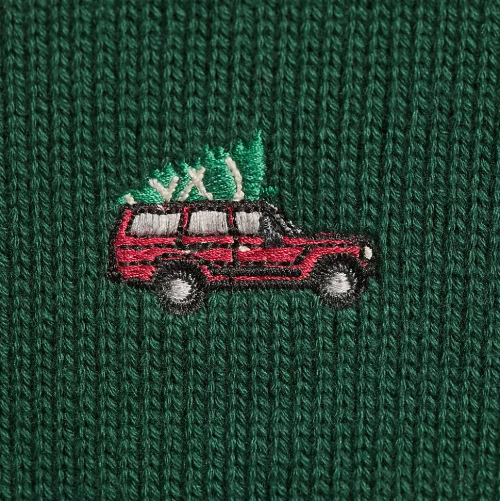 Men's Long Sleeve Drifter Holiday Roads Crewneck Sweater