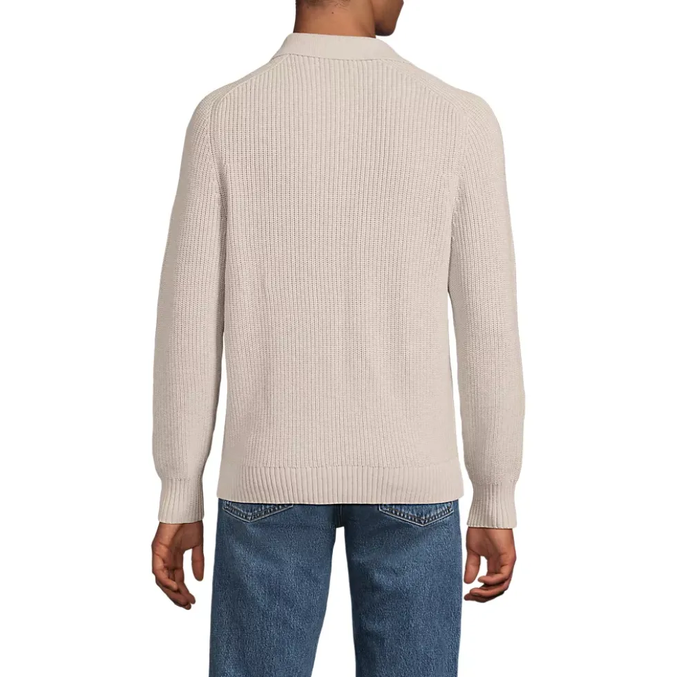 Men's Long Sleeve Drifter Polo Sweater