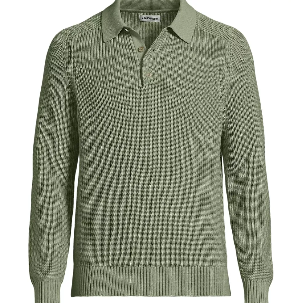 Men's Long Sleeve Drifter Polo Sweater