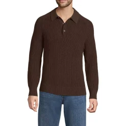 Men's Long Sleeve Drifter Polo Sweater