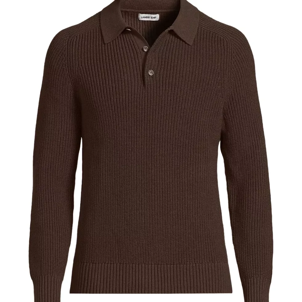 Men's Long Sleeve Drifter Polo Sweater