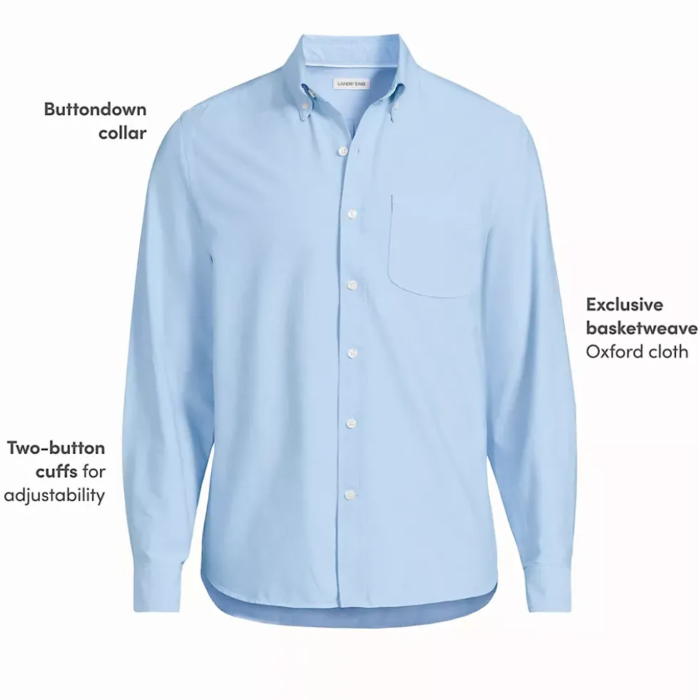 Men's Long Sleeve Easy Fit Sail Rigger Oxford Shirt