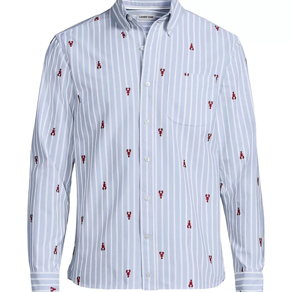 Men's Long Sleeve Easy Fit Sail Rigger Oxford Shirt