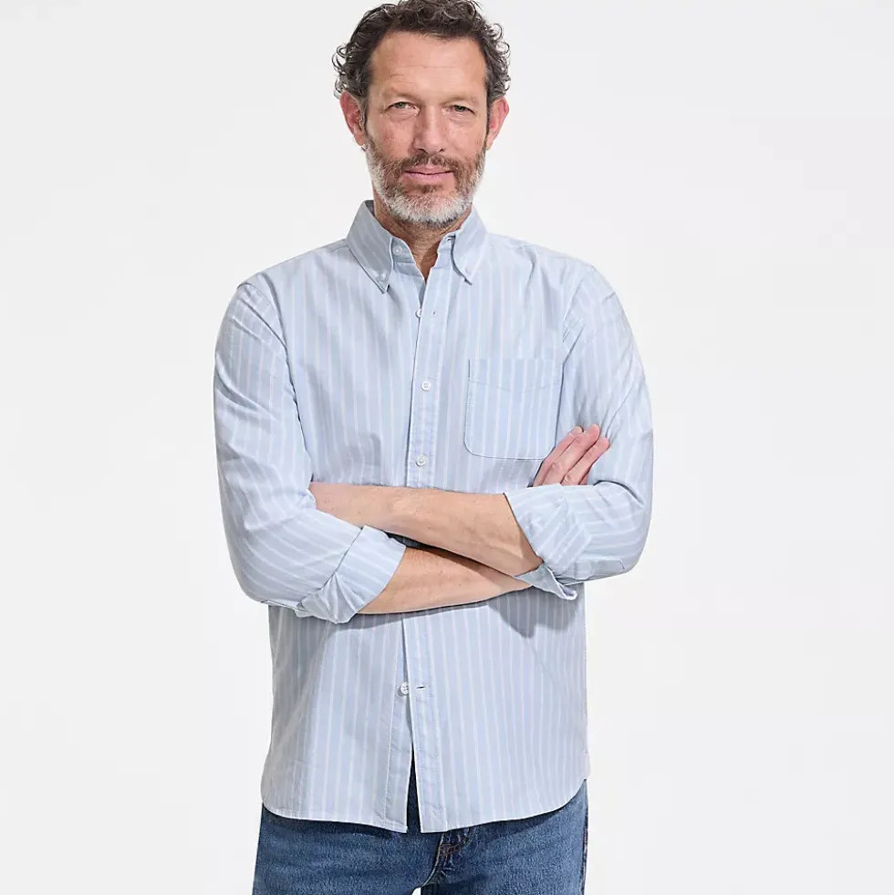 Men's Long Sleeve Easy Fit Sail Rigger Oxford Shirt