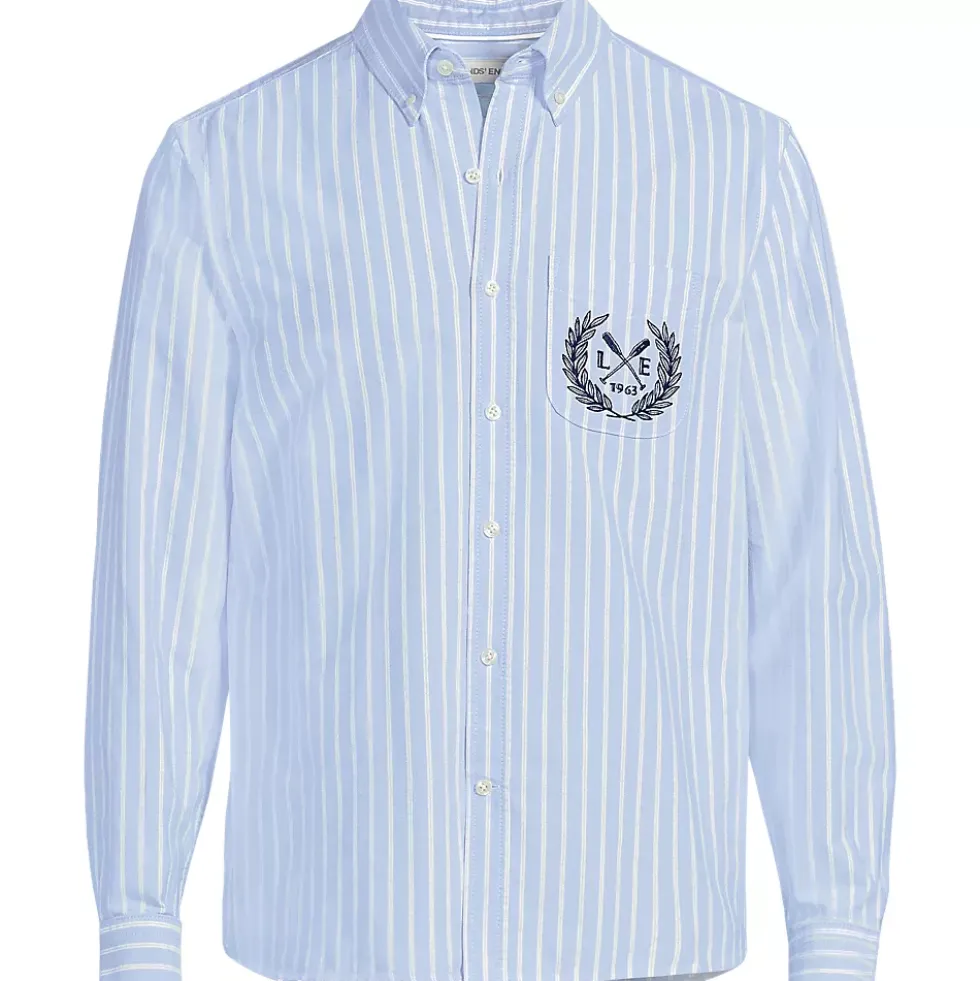 Men's Long Sleeve Easy Fit Sail Rigger Oxford Shirt