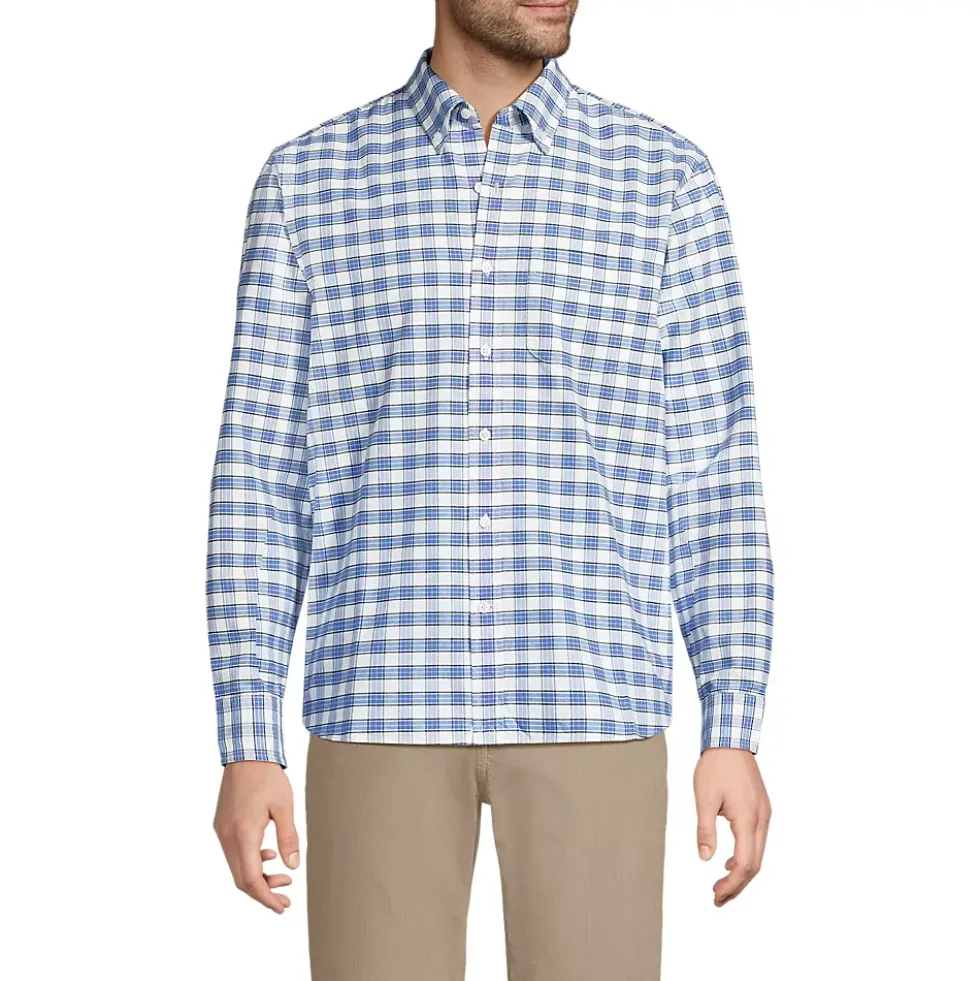 Men's Long Sleeve Easy Fit Sail Rigger Oxford Shirt