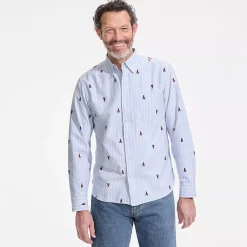Men's Long Sleeve Easy Fit Sail Rigger Oxford Shirt