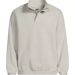 Men's Long Sleeve French Terry Vintage Wash Quarter Zip