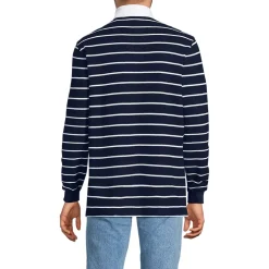 Men's Long Sleeve Honeycomb Pique Rugby