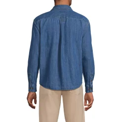 Men's Long Sleeve Indigo Work Shirt