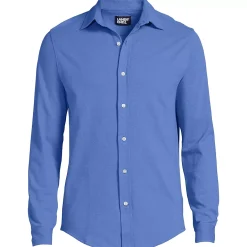 Men's Long Sleeve Knit Oxford Shirt