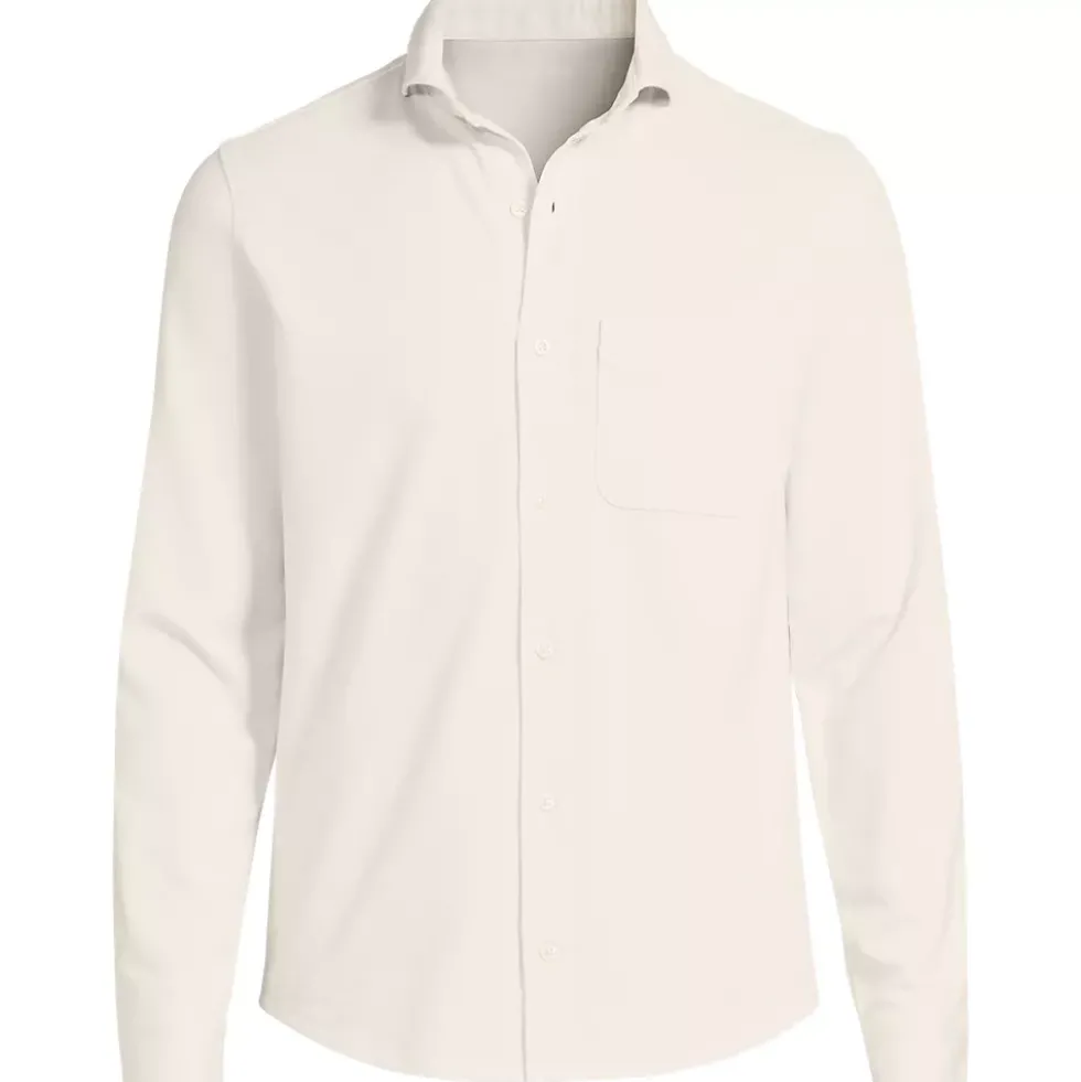 Men's Long Sleeve Knit Travel Kit Oxford Shirt