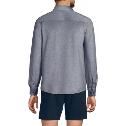 Men's Long Sleeve Knit Travel Kit Oxford Shirt