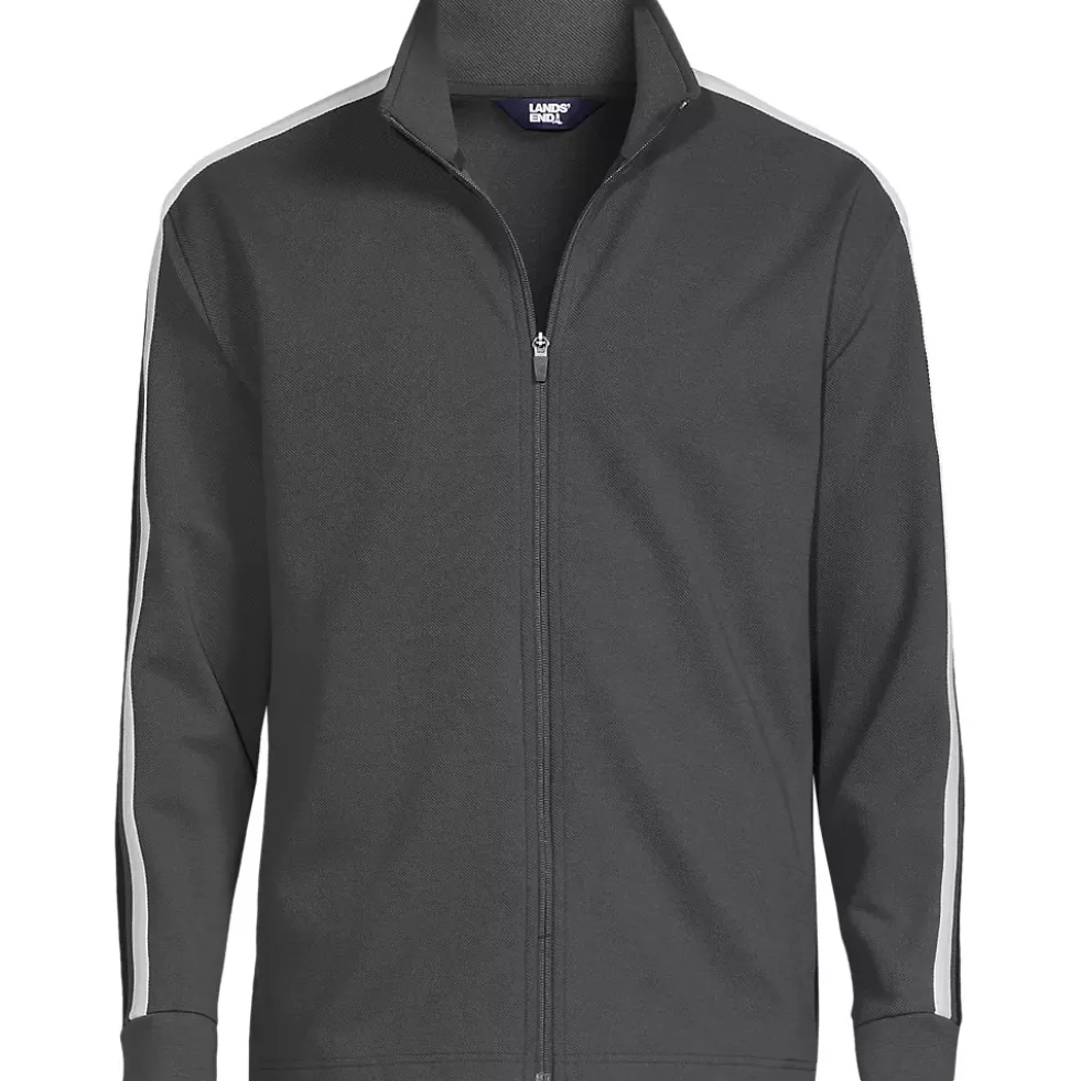 Men's Long Sleeve Knit Twill Track Full Zip