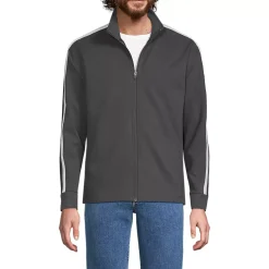 Men's Long Sleeve Knit Twill Track Full Zip