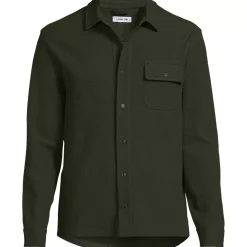 Men's Long Sleeve Knit Workwear Waffle Shirt
