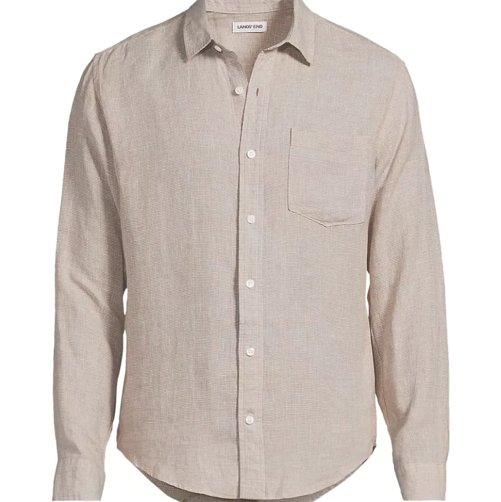 Men's Long Sleeve Linen Shirt