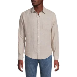 Men's Long Sleeve Linen Shirt