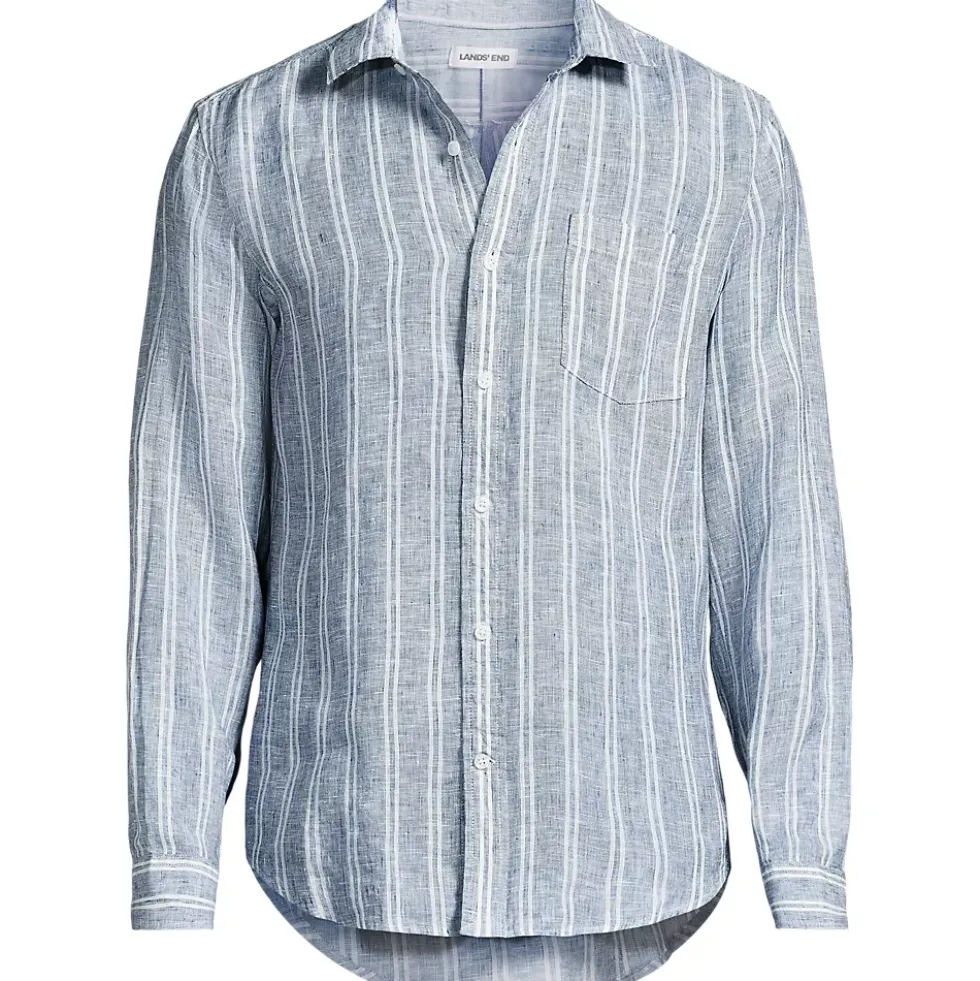 Men's Long Sleeve Linen Shirt