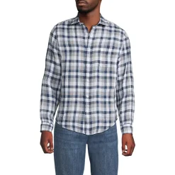 Men's Long Sleeve Linen Shirt