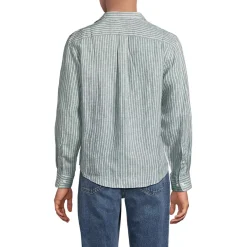 Men's Long Sleeve Linen Shirt
