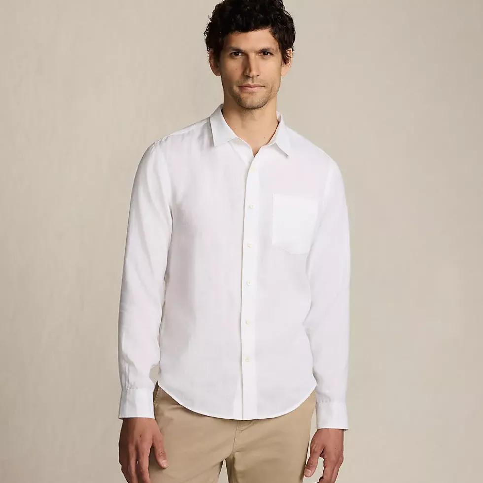 Men's Long Sleeve Linen Shirt