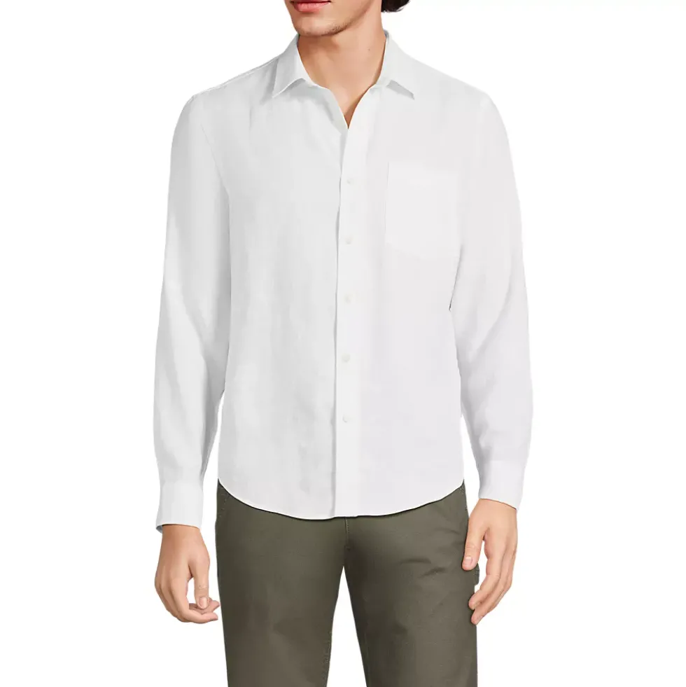 Men's Long Sleeve Linen Shirt