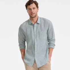 Men's Long Sleeve Linen Shirt