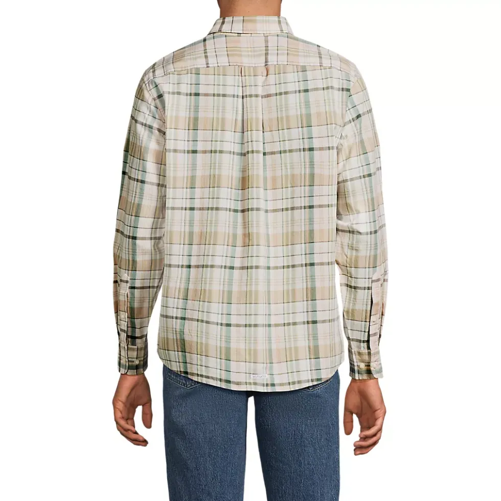 Men's Long Sleeve Madras Shirt