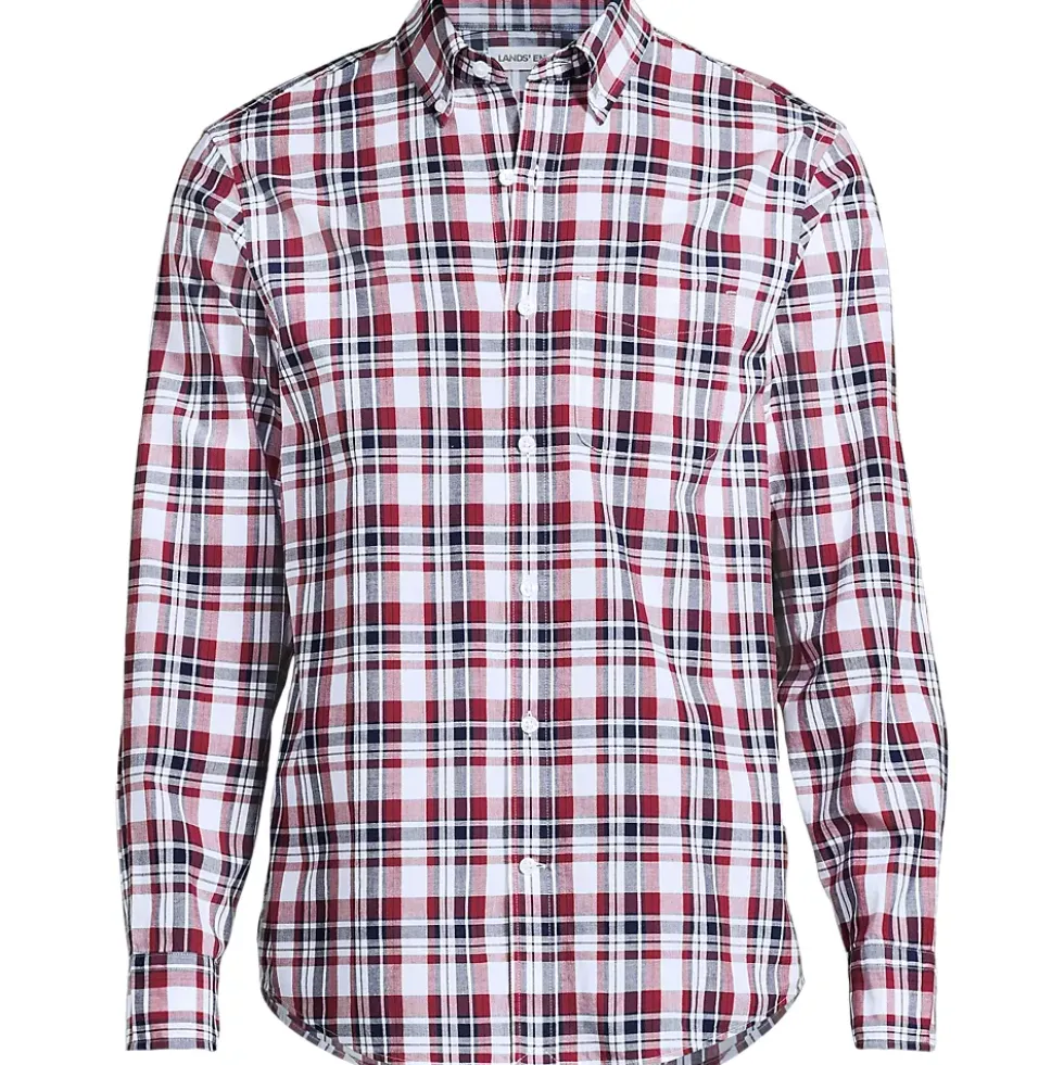 Men's Long Sleeve Madras Shirt
