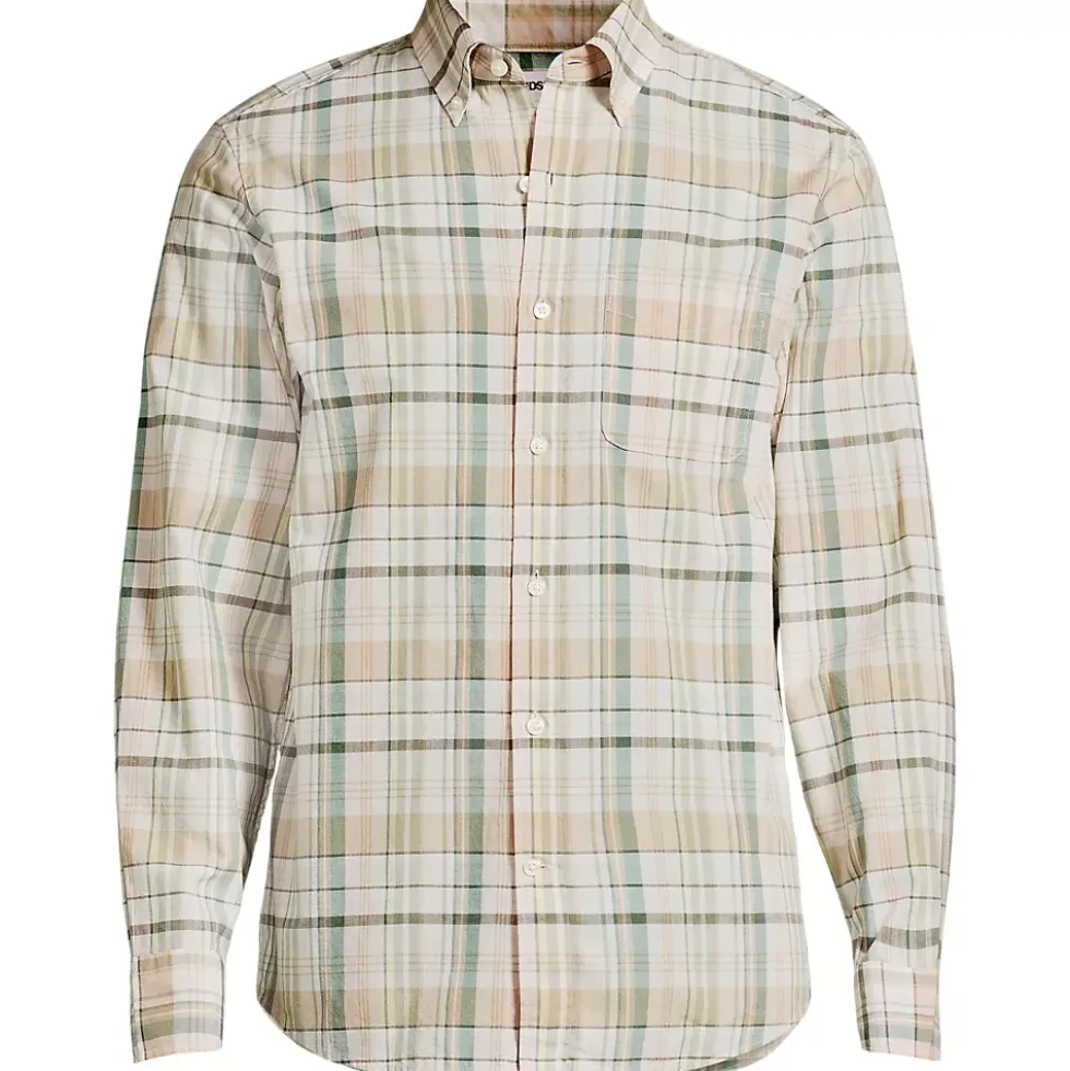 Men's Long Sleeve Madras Shirt