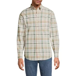 Men's Long Sleeve Madras Shirt