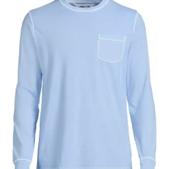 Mens Long Sleeve Pocket Sun Faded Super-T Tee