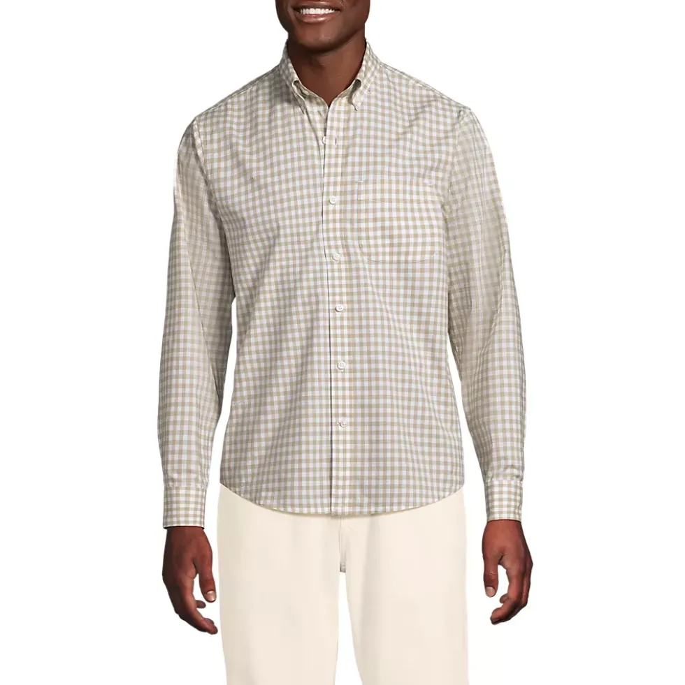 Men's Long Sleeve Poplin Shirt