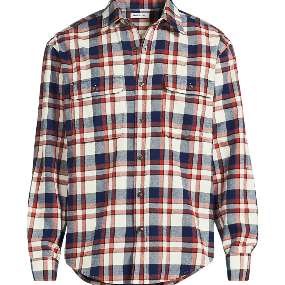Men's Long Sleeve RainDefense Flannel Shirt
