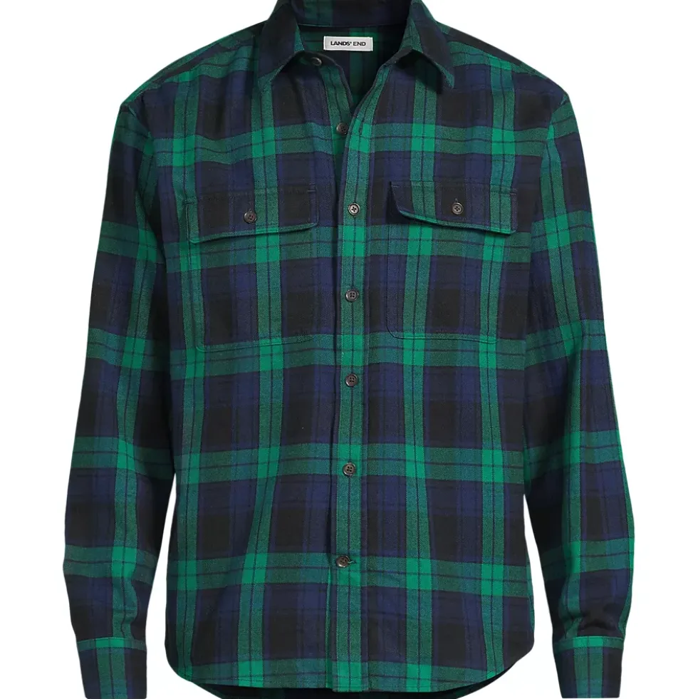 Men's Long Sleeve RainDefense Flannel Shirt