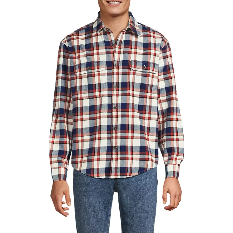 Men's Long Sleeve RainDefense Flannel Shirt