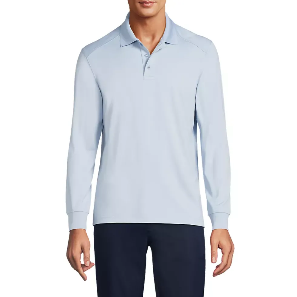 Men's Long Sleeve Rapid Dry Polo Shirt
