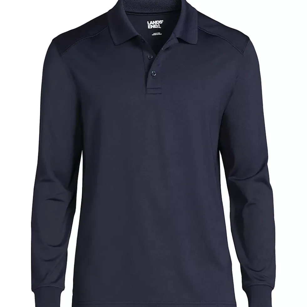 Men's Long Sleeve Rapid Dry Polo Shirt