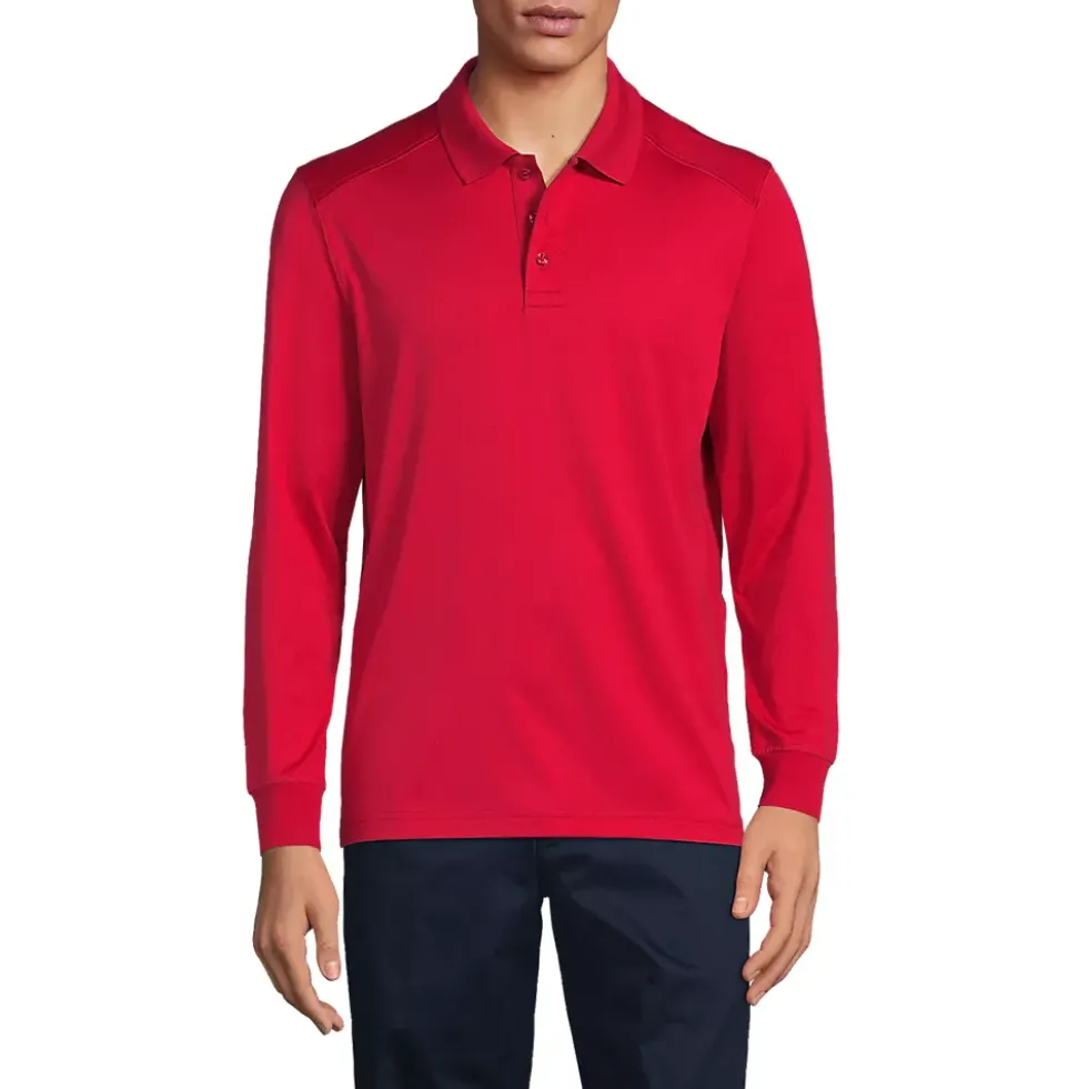Men's Long Sleeve Rapid Dry Polo Shirt
